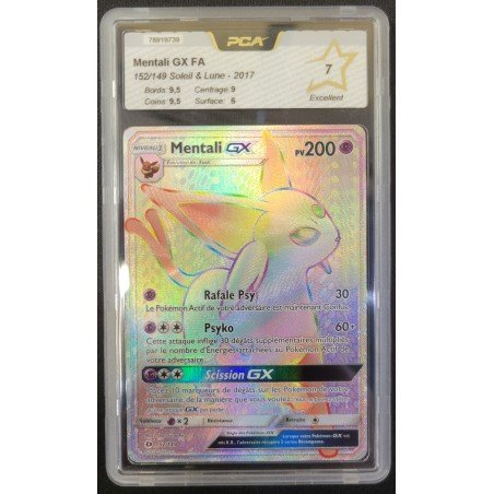 PCA - Pokémon TCG - Mentali GX FA n°152/149- S&L Soleil & Lune - 2017 | 53062316