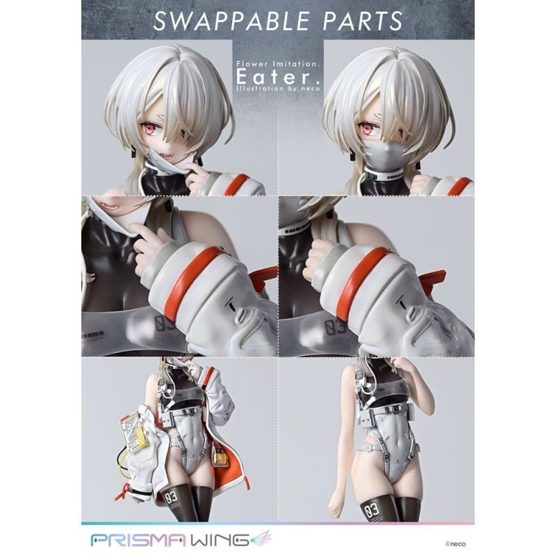 Flower Imitation Prisma Wing PVC Statue 1/7 Eater Illustration by neco 32 cm