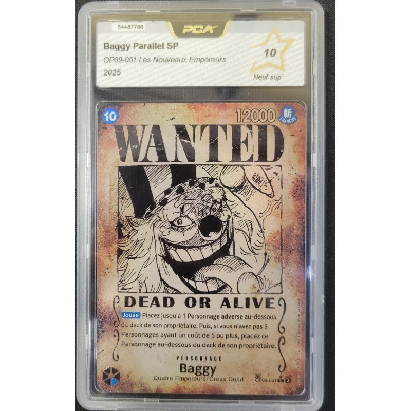PCA - ONEPIECE TCG - Baggy Parallel SP OP09-051 - Les Nouveaux Empereurs - 2025 | 656565
