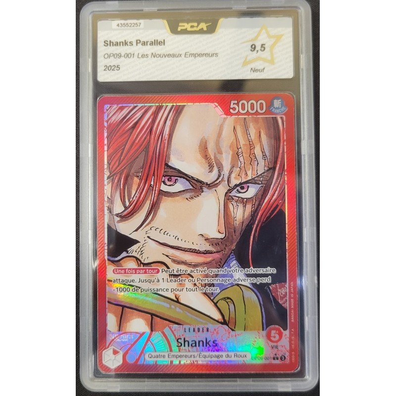 PCA - ONEPIECE TCG - Shanks Parallel OP09-001- Les Nouveaux Empereurs - 2025 | 656565