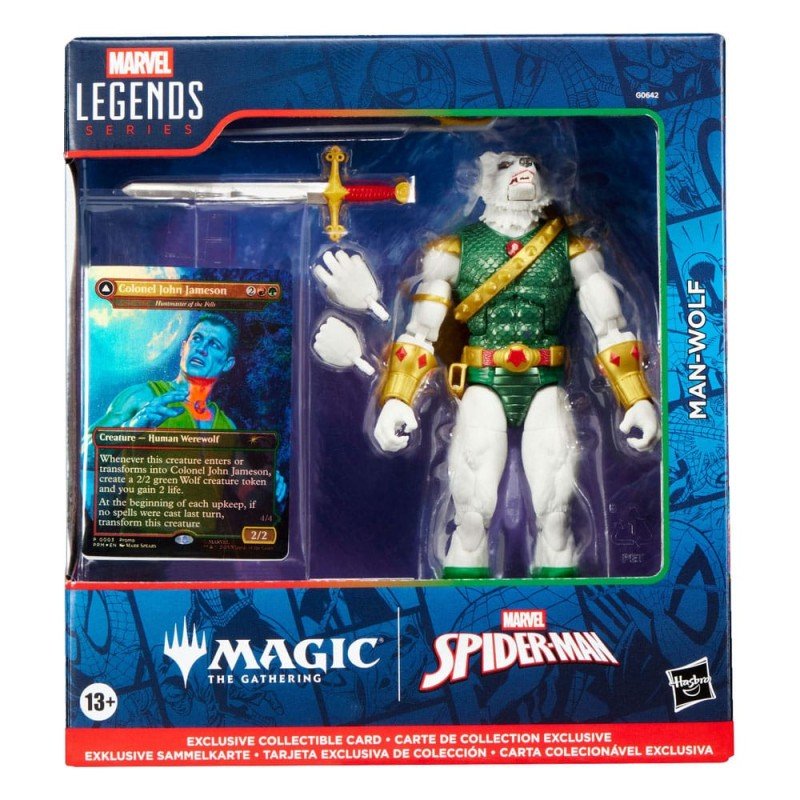 Marvel Legends Magic: The Gathering Action Figure Man-Wolf (plus Exclusive Foil Card) 15 cm | 5010996323316