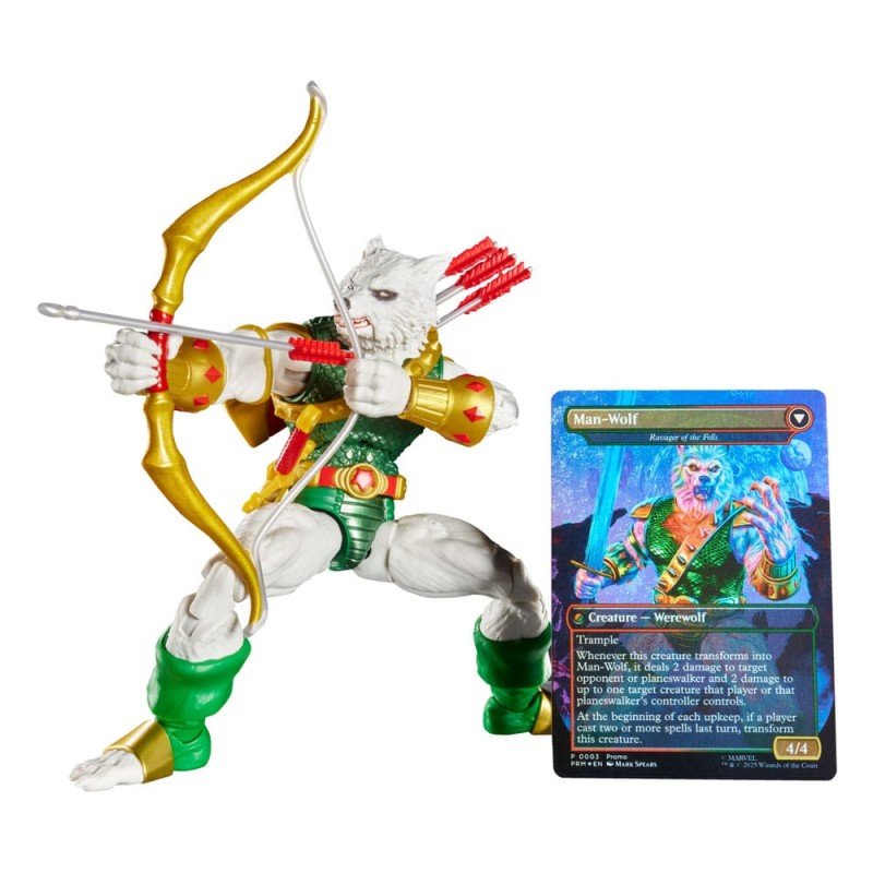 Marvel Legends Magic: The Gathering Action Figure Man-Wolf (plus Exclusive Foil Card) 15 cm | 5010996323316