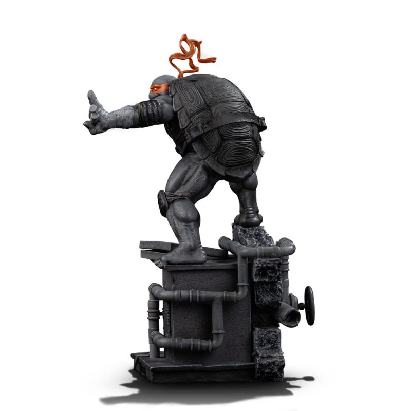 Tortues Ninja statuette 1/10 Art Scale Michelangelo Black and White Variant 26 cm heo exclusive | 0618231957323