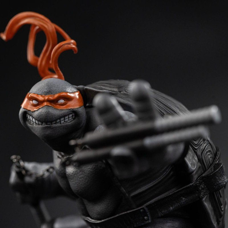 Tortues Ninja statuette 1/10 Art Scale Michelangelo Black and White Variant 26 cm heo exclusive | 0618231957323