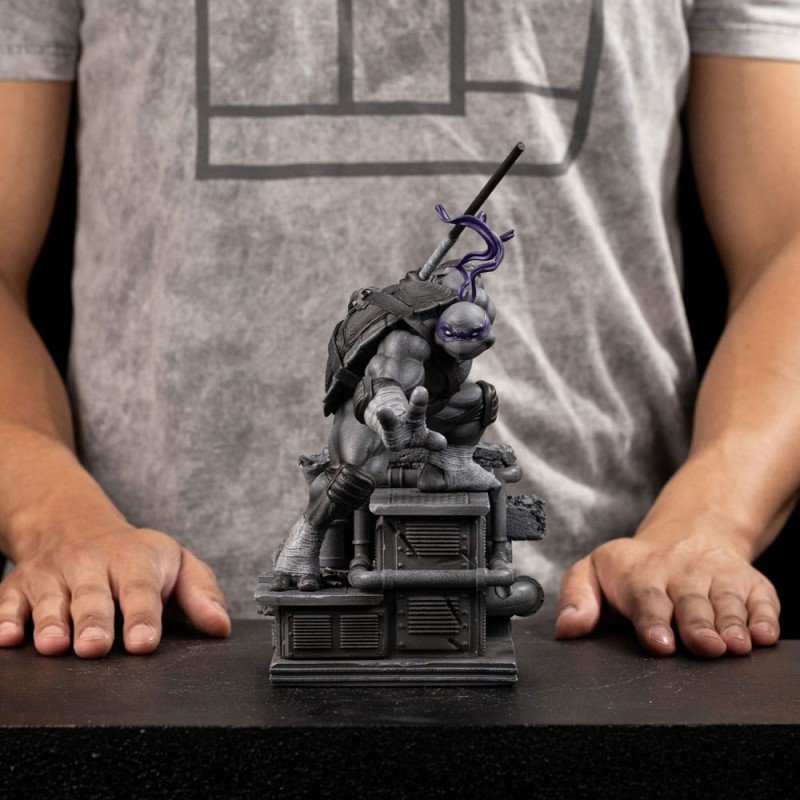 Tortues Ninja statuette 1/10 Art Scale Donatello Black and White Variant 26 cm heo exclusive | 0618231957347
