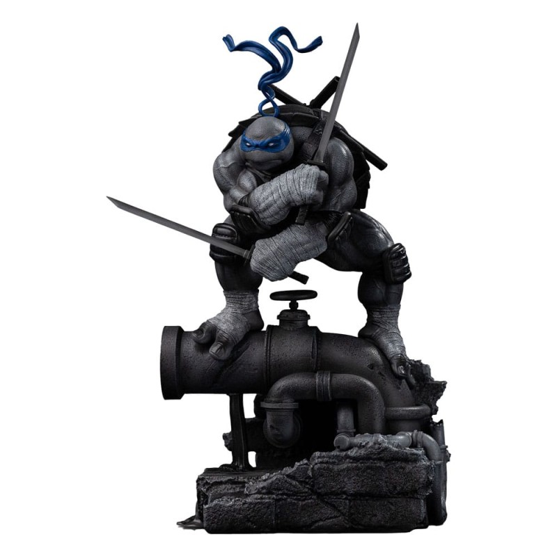 Tortues Ninja statuette 1/10 Art Scale Leonardo Black and White Variant 26 cm heo exclusive | 0618231957354