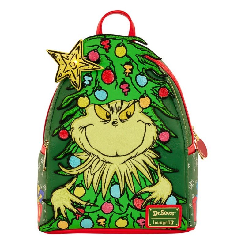 Dr. Seuss by Loungefly Mini Backpack Grinch Holiday | 0671803563650