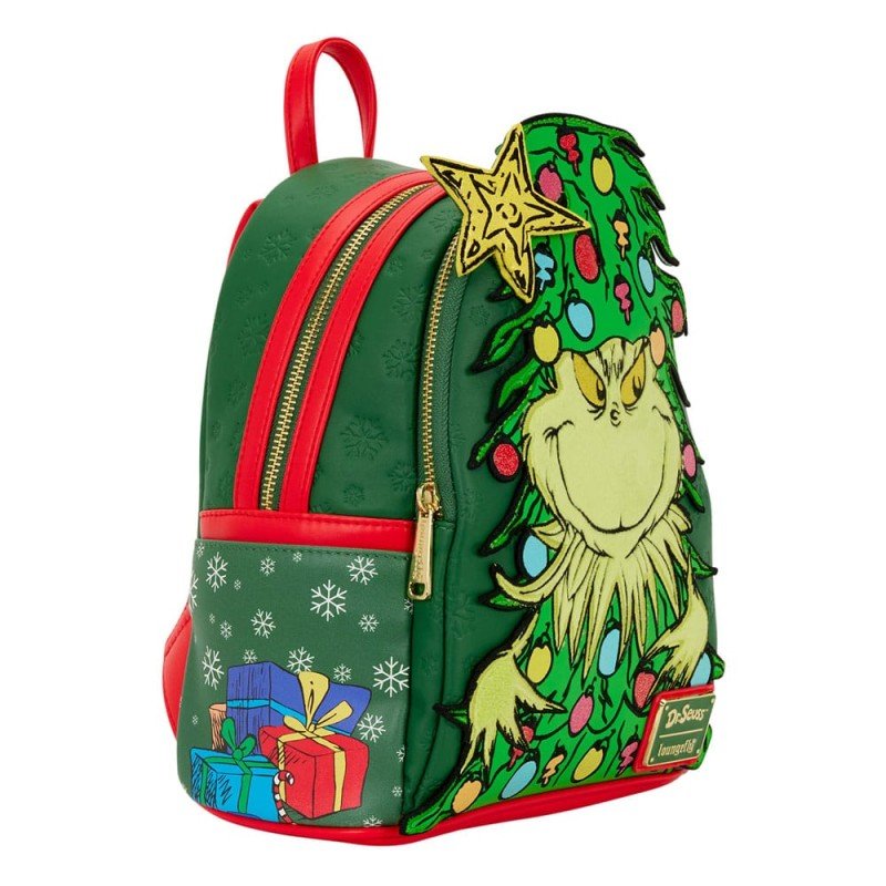 Dr. Seuss by Loungefly Mini Backpack Grinch Holiday | 0671803563650