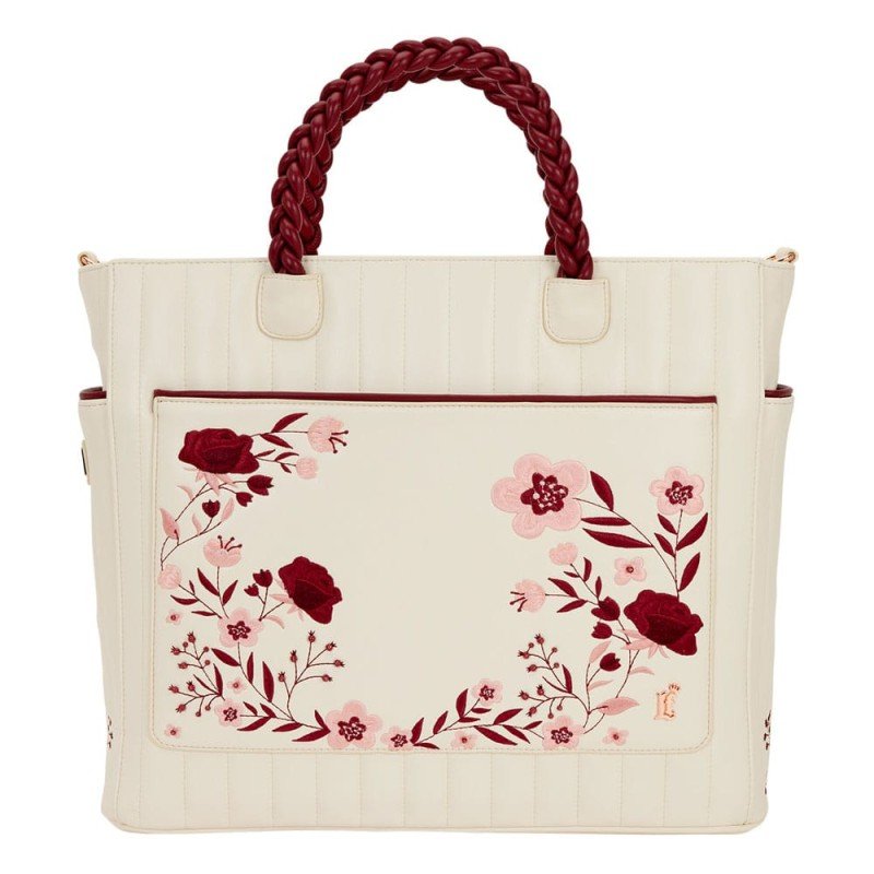 Loungefly Crossbody Bag Figural Cream & Red Floral | 0671803552432