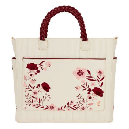 Loungefly Crossbody Bag Figural Cream & Red Floral | 0671803552432