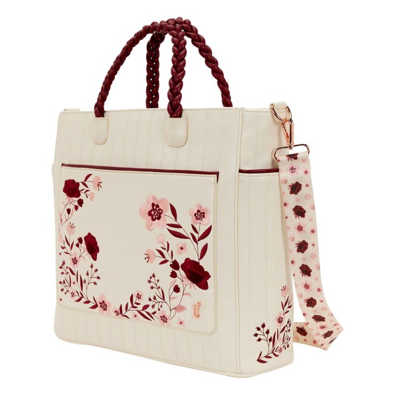 Loungefly Crossbody Bag Figural Cream & Red Floral | 0671803552432