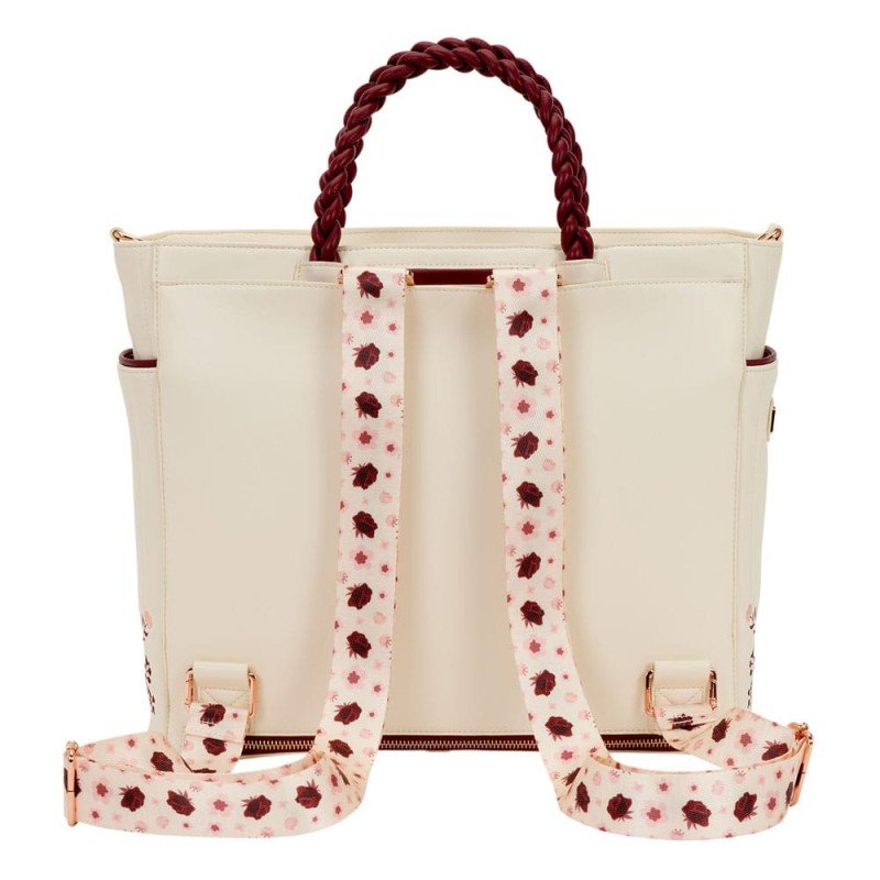 Loungefly Crossbody Bag Figural Cream & Red Floral | 0671803552432