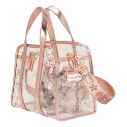 Loungefly Crossbody Bag Clear Floral | 0671803566088