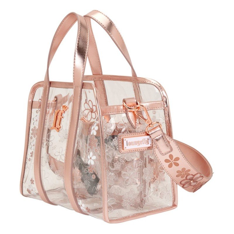 Loungefly Crossbody Bag Clear Floral | 0671803566088