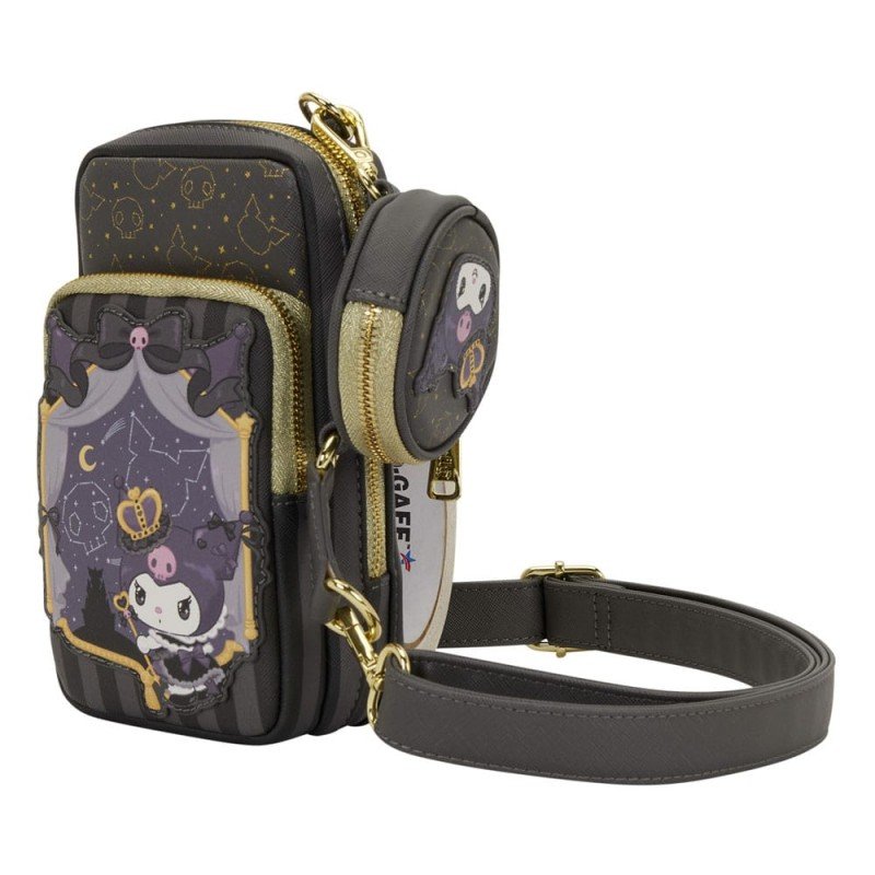 Sanrio by Loungefly Crossbody with Coin Bag 20th Anniversary Kuromi Cell Phone | 0671803564695