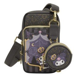 Sanrio by Loungefly Crossbody with Coin Bag 20th Anniversary Kuromi Cell Phone | 0671803564695