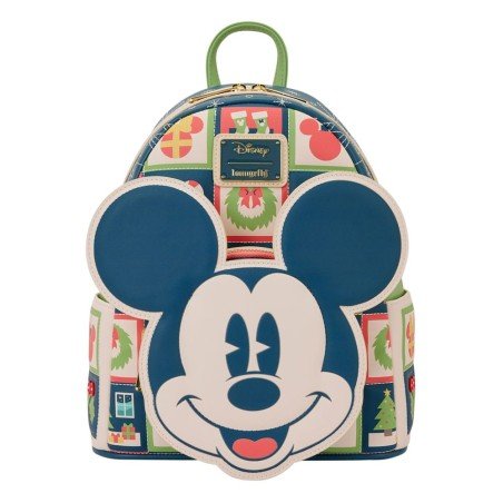 Disney by Loungefly Mini Backpack Mickey and Minnie Holiday | 0671803563421