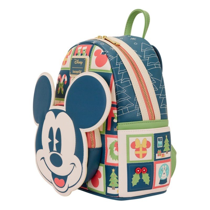 Disney by Loungefly Mini Backpack Mickey and Minnie Holiday | 0671803563421