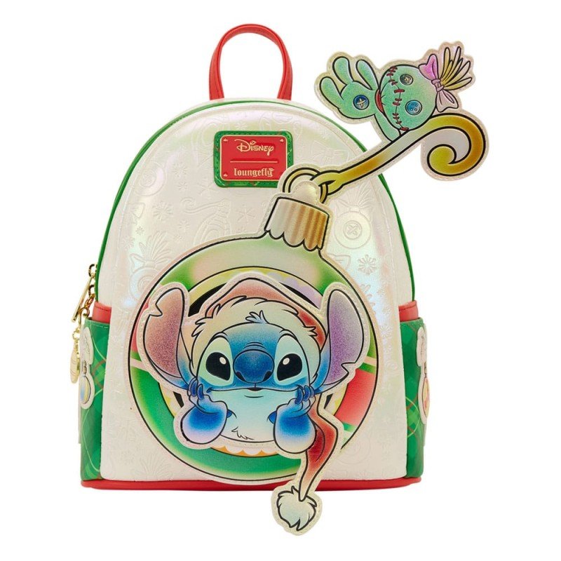 Disney by Loungefly Mini Backpack Lilo and Stitch Holiday | 0671803564039