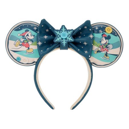 Disney by Loungefly Ears Headband Mickey and Minnie Holiday | 0671803563469