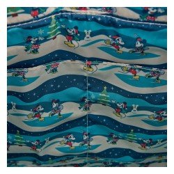 Disney by Loungefly Canvas Tote Bag Mickey and Minnie Holiday | 0671803563438