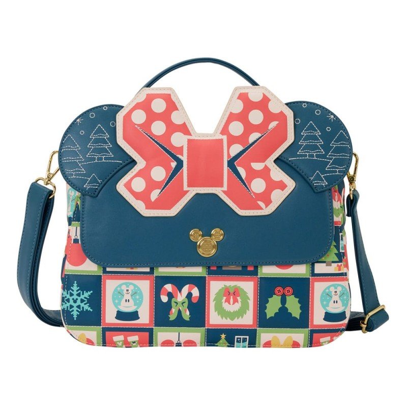 Disney by Loungefly Crossbody Bag Mickey and Minnie Holiday | 0671803563445