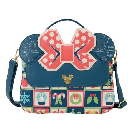 Disney by Loungefly Crossbody Bag Mickey and Minnie Holiday | 0671803563445