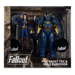 Fallout 4 Statue 2-Pack T-60 Vault Tec & Sole Survivor 18 cm | 0787926116496