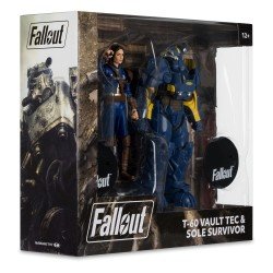 Fallout 4 Statue 2-Pack T-60 Vault Tec & Sole Survivor 18 cm | 0787926116496