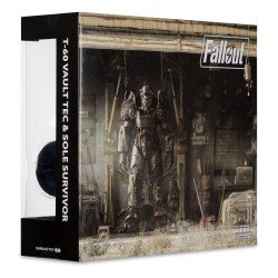 Fallout 4 Statue 2-Pack T-60 Vault Tec & Sole Survivor 18 cm | 0787926116496
