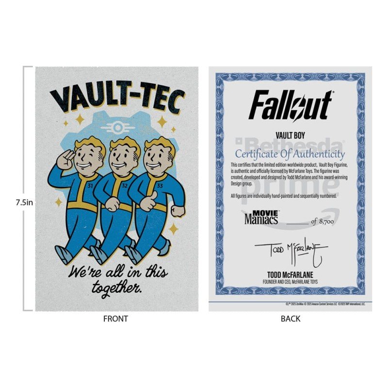 Fallout Movie Maniacs Action Figure Vault Boy Version 1 14 cm | 0787926141313