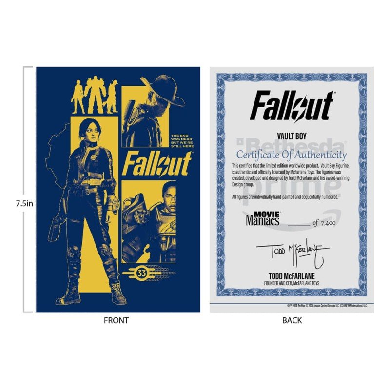 Fallout Movie Maniacs Action Figure Vault Boy Version 3 14 cm | 0787926141337