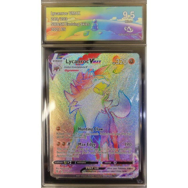 COLLECT AURA - Pokémon TCG - Lycanroc VMAX n°213/203 - SW&SH Evolving Skies - 2021 EN | 53062316