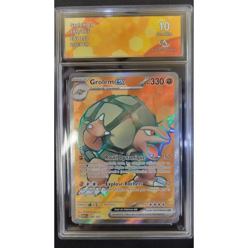 COLLECT AURA - Pokémon TCG - Grolem ex n°189/165 - E&V 151 - 2023 FR | 53062316