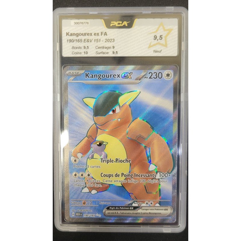 PCA - Pokémon TCG - Kangourex ex FA n°190/165 - E&V 151 - 2023 | 53062316