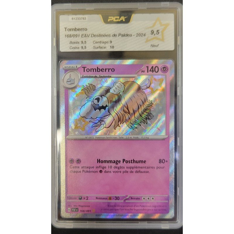 PCA - Pokémon TCG - Tomberro n°168/091 - E&V Destinées de Paldea - 2024 | 53062316