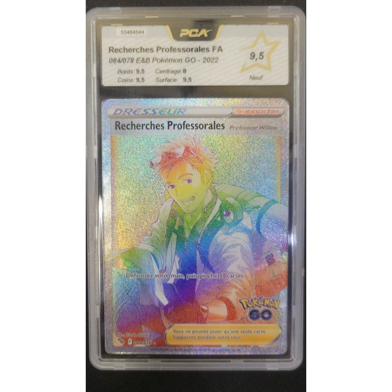 PCA - Pokémon TCG - Recherches Professorales FA n°084/078 - E&B Pokémon GO - 2022 | 53062316