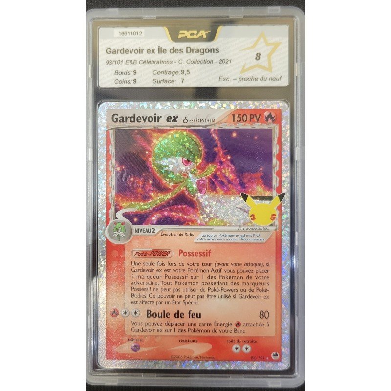 PCA - Pokémon TCG - Gardevoir ex Île des Dragons n°93/101 - E&B Célébrations - C. Collection - 2021 | 53062316