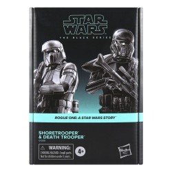 Star Wars: Rogue One Black Series pack 2 figurines Shoretrooper & Death Trooper 15 cm