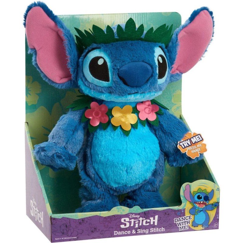 Lilo & Stitch Plush Figure with Dance and Sing Feature Stitch 38 cm | 0886144302831