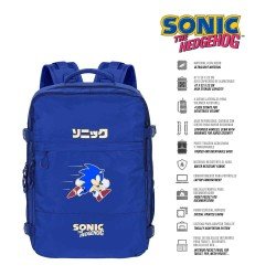 Sonic The Hedgehog sac à dos Mercury Travel Sega Action Blue Large | 8445118077902