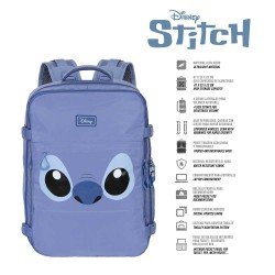 Lilo & Stitch Mercury Travel Backpack Face Blue Large | 8445118077933