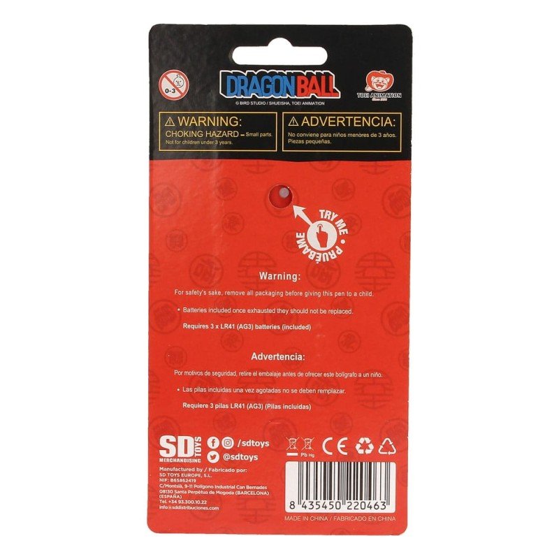 Dragon Ball Pen with Light Projector Goku Kid | 8435450220463