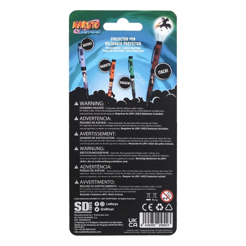 Naruto Shippuden Pen with Light Projector Itachi | 8435450258923