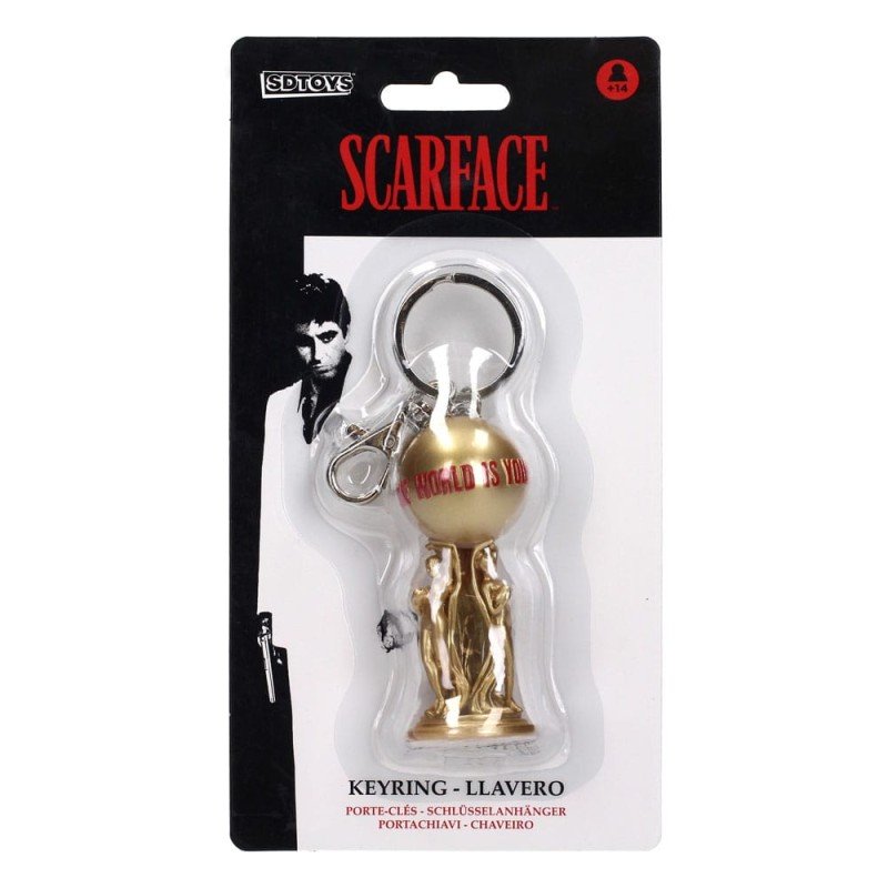 Scarface Keychain The World is Yours 2 cm | 8435450250736