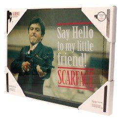 Scarface Glass Poster Say Hello 40 x 30 cm | 8436535275965