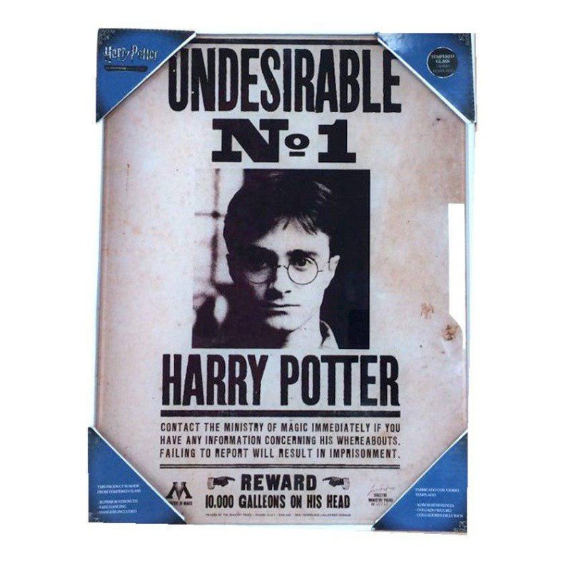 Harry Potter Glass Poster Undesirable No. 1 30 x 40 cm | 8435450200731