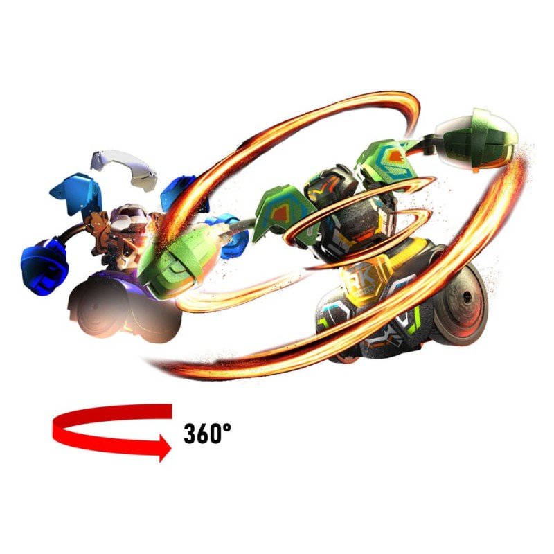 Silverlit Robo Kombat Tornado Remote-Controlled Robots 2er - Set Green/Blue | 4891813868842