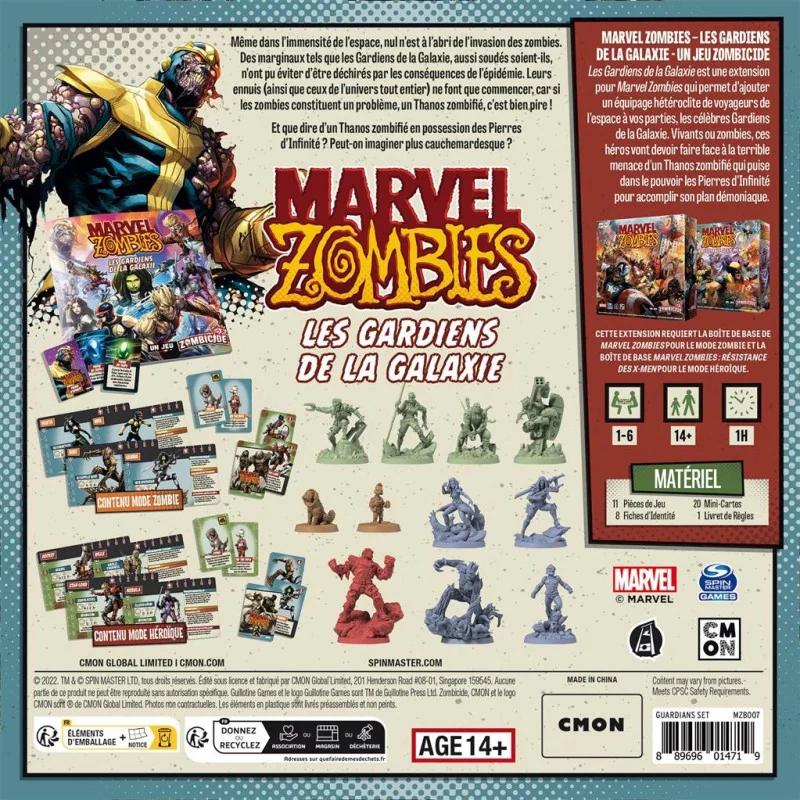Zombicide - Marvel Zombies: Guardians of the Galaxy | 3558380112471