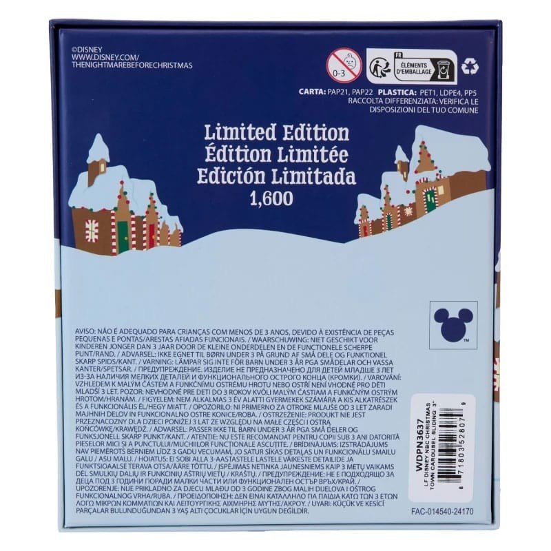 Nightmare Before Christmas by Loungefly Enamel 3" Pins Christmas Town Carousel 3" Limited Edition 8 cm | 0671803528079